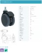 画像2: 東海キャスター　CT100N12L-22-Y　双輪キャスター (2)