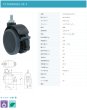 画像2: 東海キャスター　CT100N16SL-25-T　双輪キャスター (2)