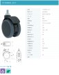 画像2: 東海キャスター　CT100N3L-19-T　双輪キャスター (2)