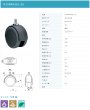 画像2: 東海キャスター　N100KN16L-25　双輪キャスター (2)