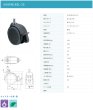 画像2: 東海キャスター　N100N16SL-25　双輪キャスター (2)