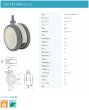 画像2: 東海キャスター　SUS-TEC100N12L-22　双輪キャスター (2)