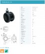 画像2: 東海キャスター　TE60JN12L-14　双輪キャスター (2)