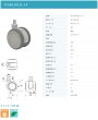 画像2: 東海キャスター　TEA60JN12L-14　双輪キャスター (2)