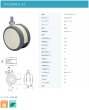 画像2: 東海キャスター　TEC100N12L-22　双輪キャスター (2)