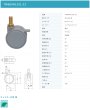 画像2: 東海キャスター　TMB60N12SL-22　双輪キャスター (2)