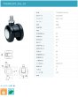 画像2: 東海キャスター　TY50N12P1.25L-14　双輪キャスター (2)